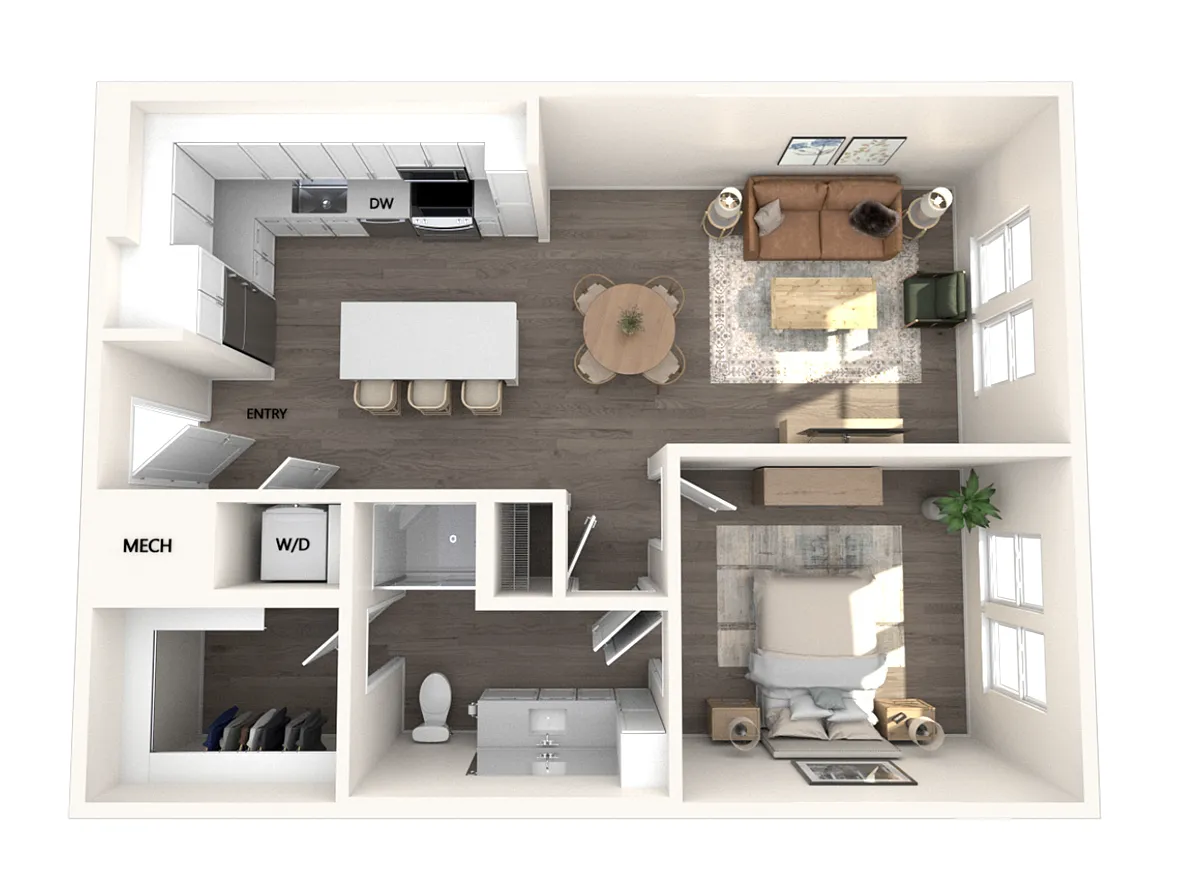 Floor plan A2-767sf-nodim-120-520
