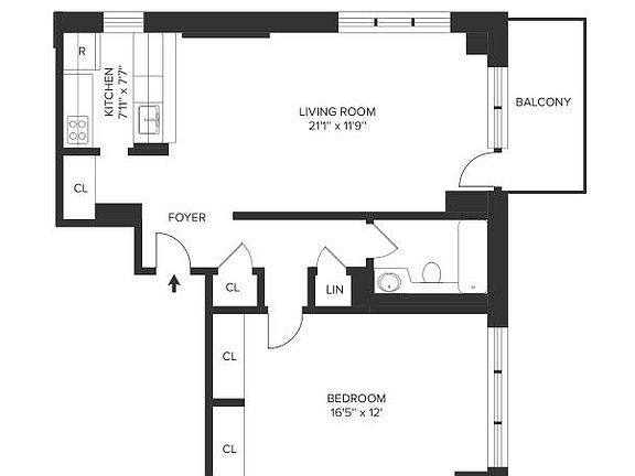 2nd image of 260 W 52nd St APT 23B