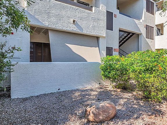 Patio with storage closet
