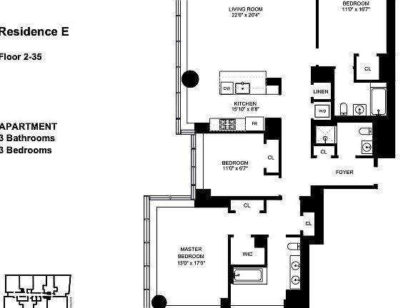 2nd image of 1113 York Ave APT 33E