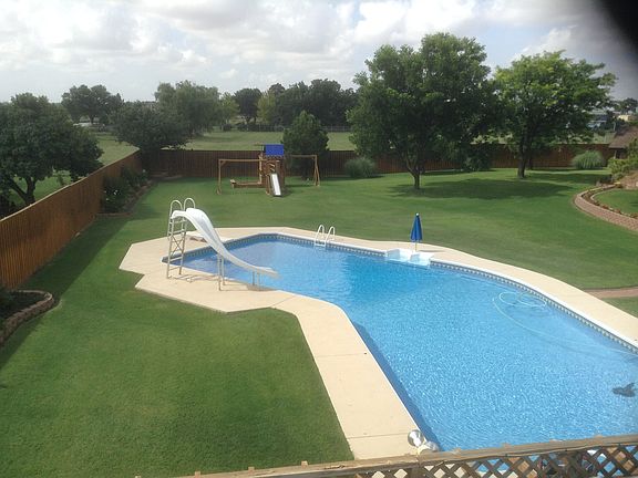 Pool house roof view