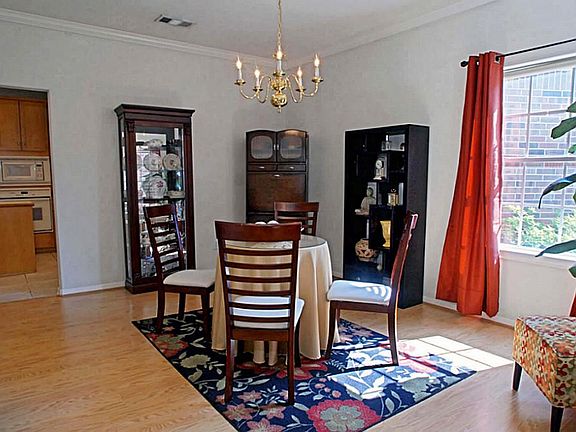 View of dining room from the entry. This room will accommodate a full sized table and chairs.