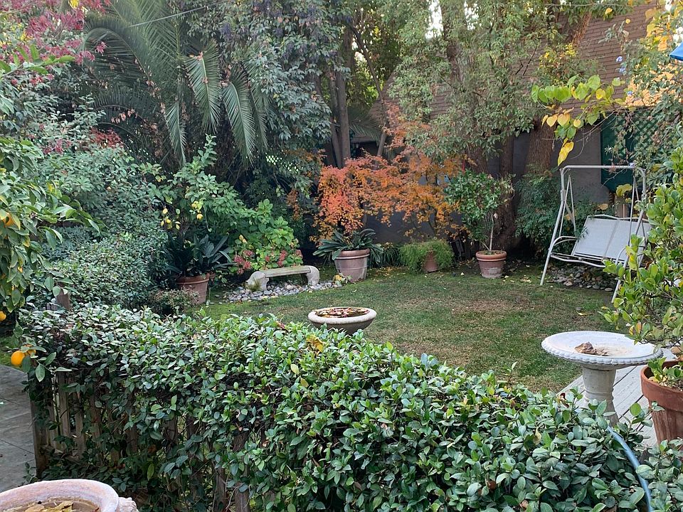 This is a view of the backyard which is visible to you as you enter the cottage