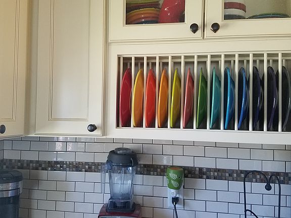 Maple Cabinets with tile