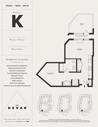 Floor plan Studio K