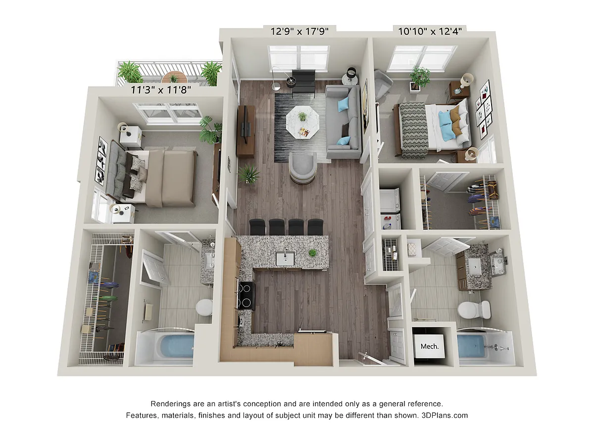 Floor plan B1 - Airy