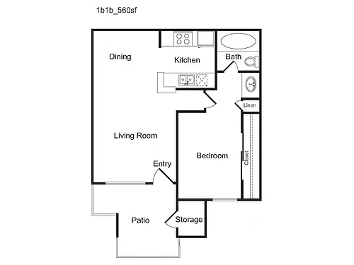 Floor plan 1A Sophisticated