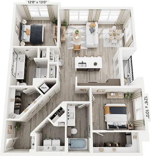Floor plan B3