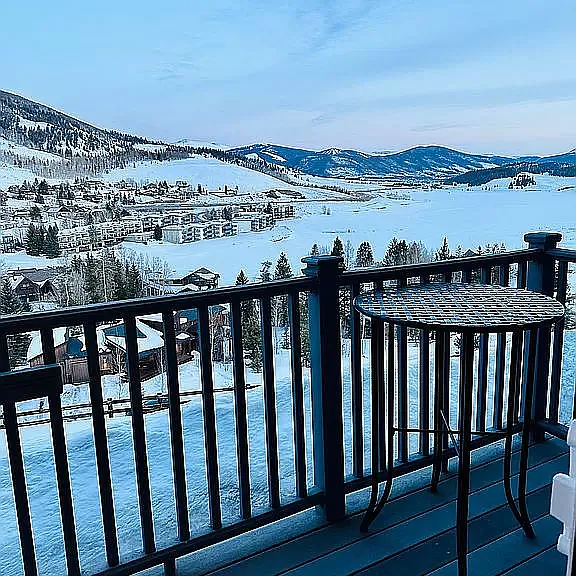 Winter view from the balcony.