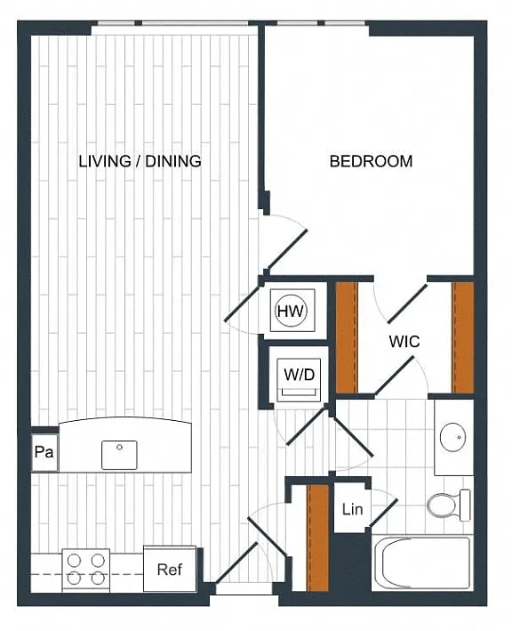Floor plan 1E