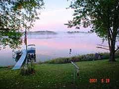 Beautiful morning mist