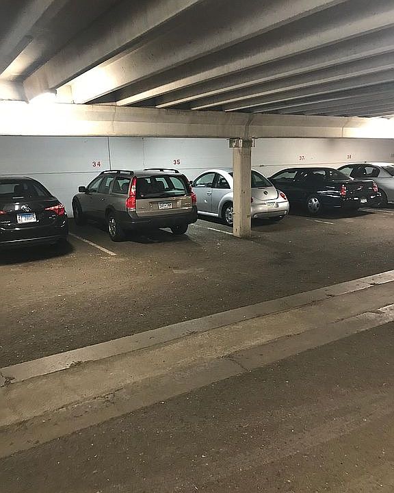 Assigned indoor parking space! Nearby outlet if you want to warm your engine block. Also assigned storage space in hall behind unit.