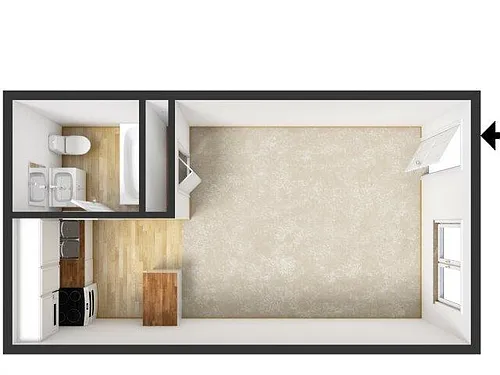 Floor plan Studio