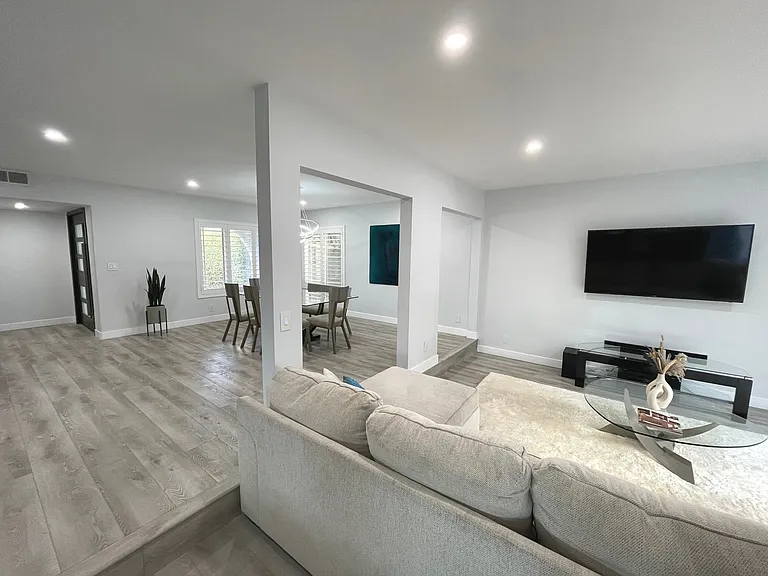 Living and dining rooms