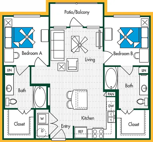 2BR/2BA - B2 2BR/2BA - B2