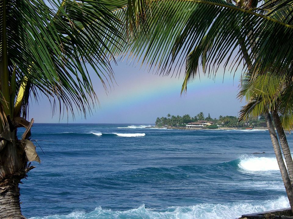 Makaha Point Rainbow From Livingroom