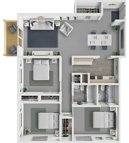 Floor plan 3 Bedroom