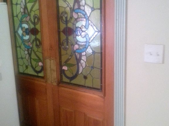 doors leading to family room