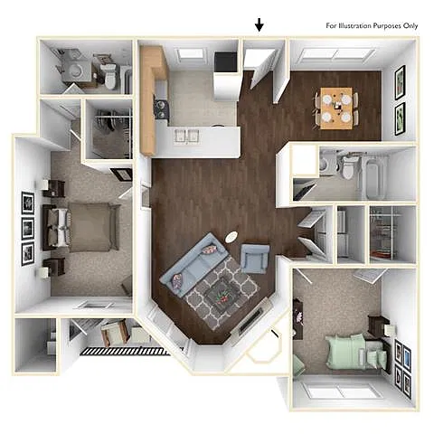 Floor plan 2X2A