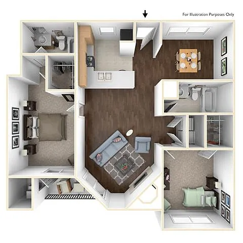 Floor plan 2X2A