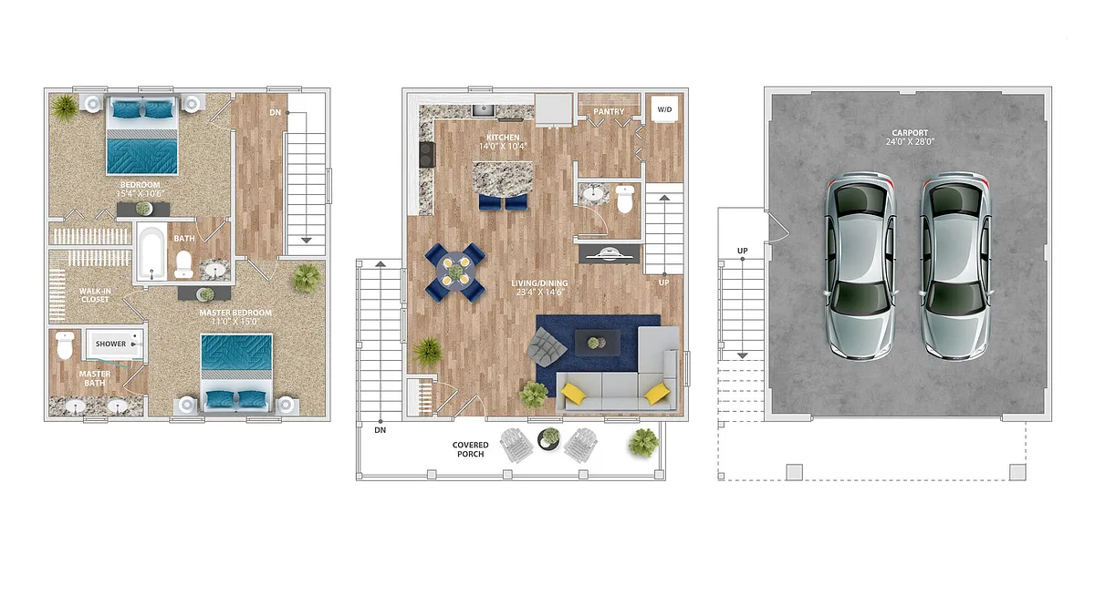 Floor plan Edisto Garage