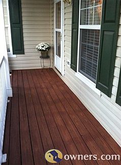 Front Porch stained 2013