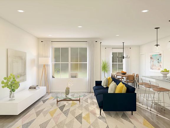 Great room with low-profile LED lighting