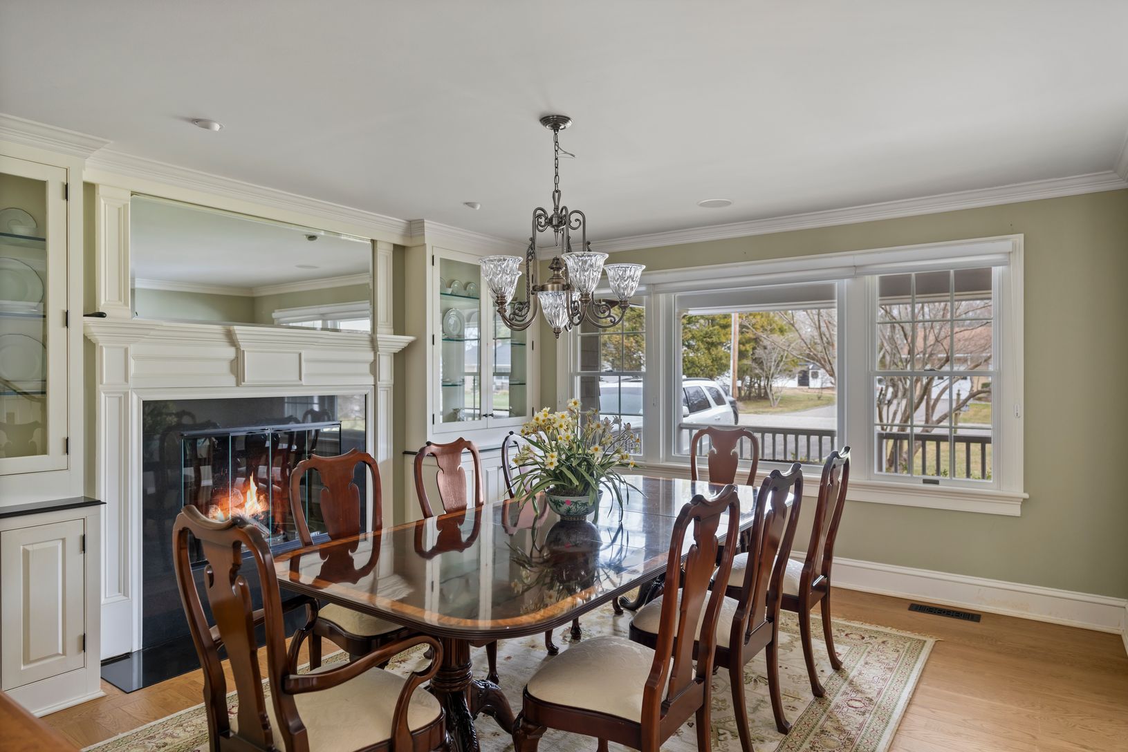  Formal Dining Room with Gas Fireplace