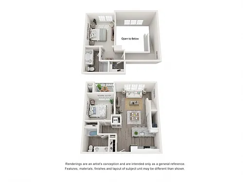 Floor plan Two Bed Two Bath Lofts Federal