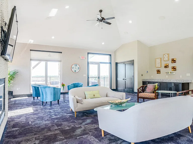 Gather in the community room, perfect for hosting events or catching up with friends.