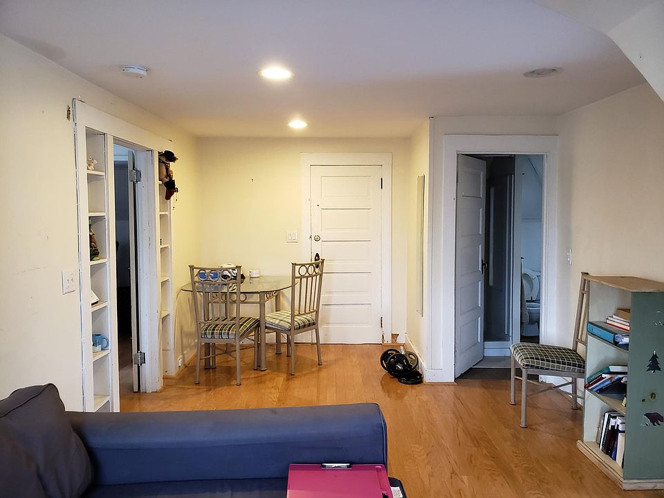 Living room looking toward bathroom