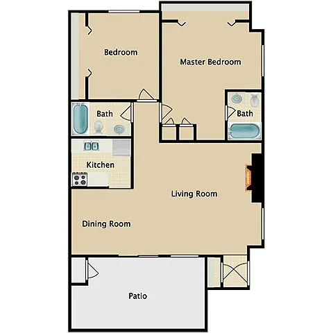Floor plan 2X2