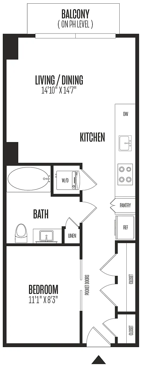 Floor plan Studio-STU