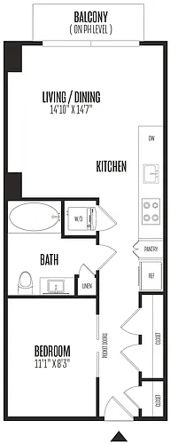Floor plan Studio-STU