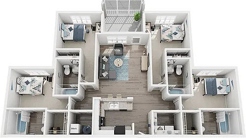 Floor plan 4x4 Platinum