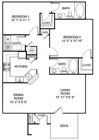 Floor plan B2 - Traditional