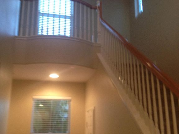 downstairs  looking up