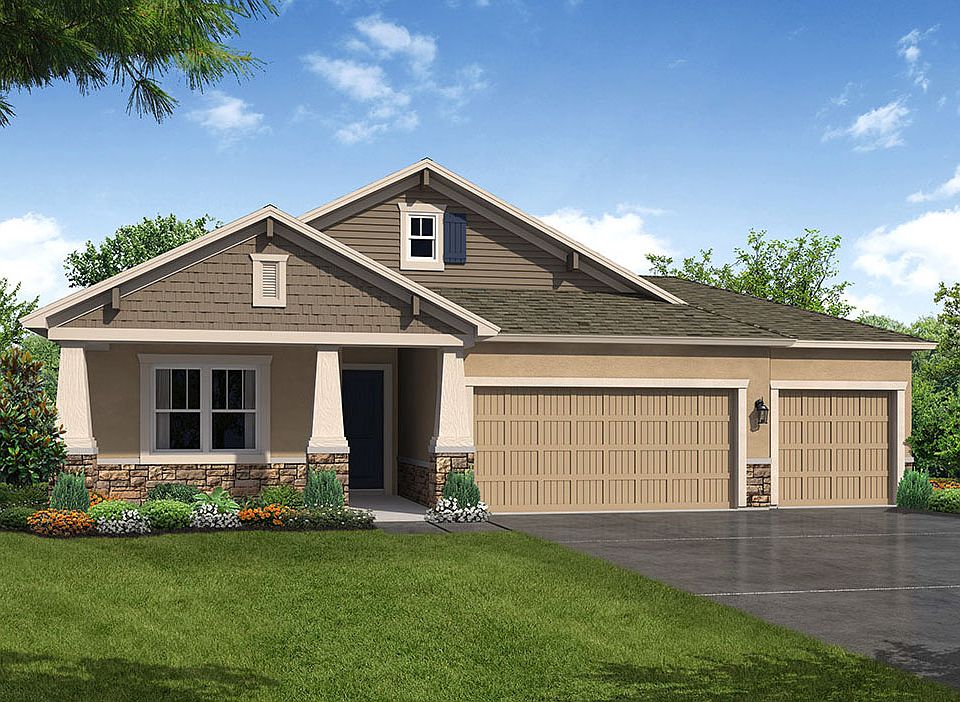Sweetwater 3-Car Garage - Craftsman Elevation 3