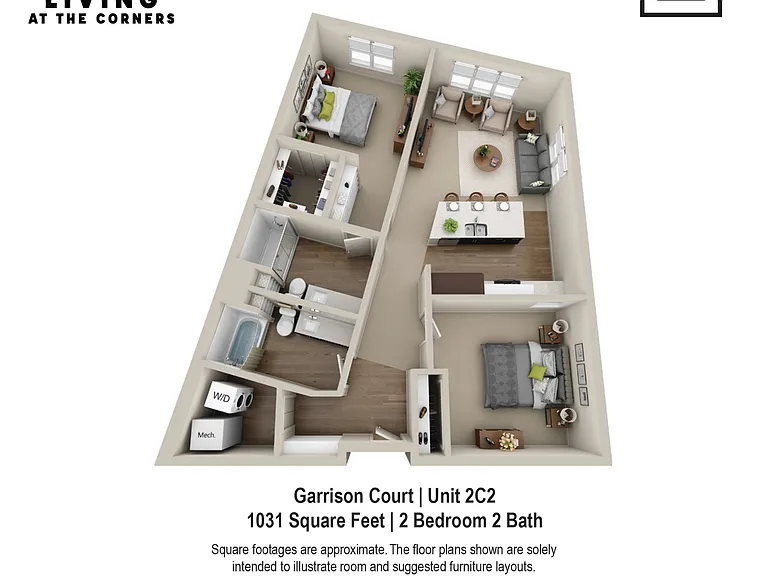 Garrison Court Unit Style 2C2 Garrison Court Unit Style 2C2