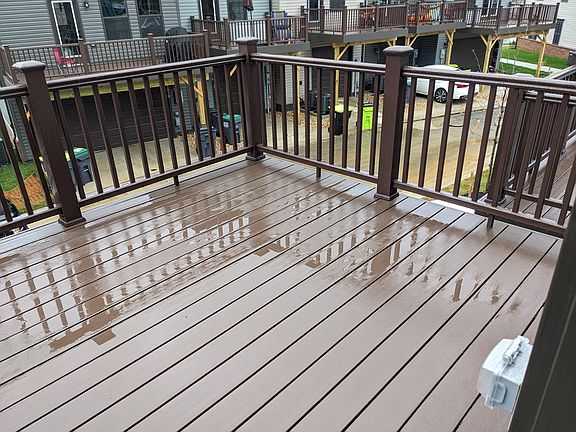 Composite deck off kitchen
