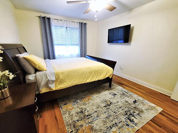 Queen bed with new mattress