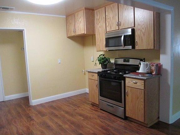 New cabinets and appliances