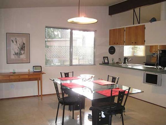A sunny dining room