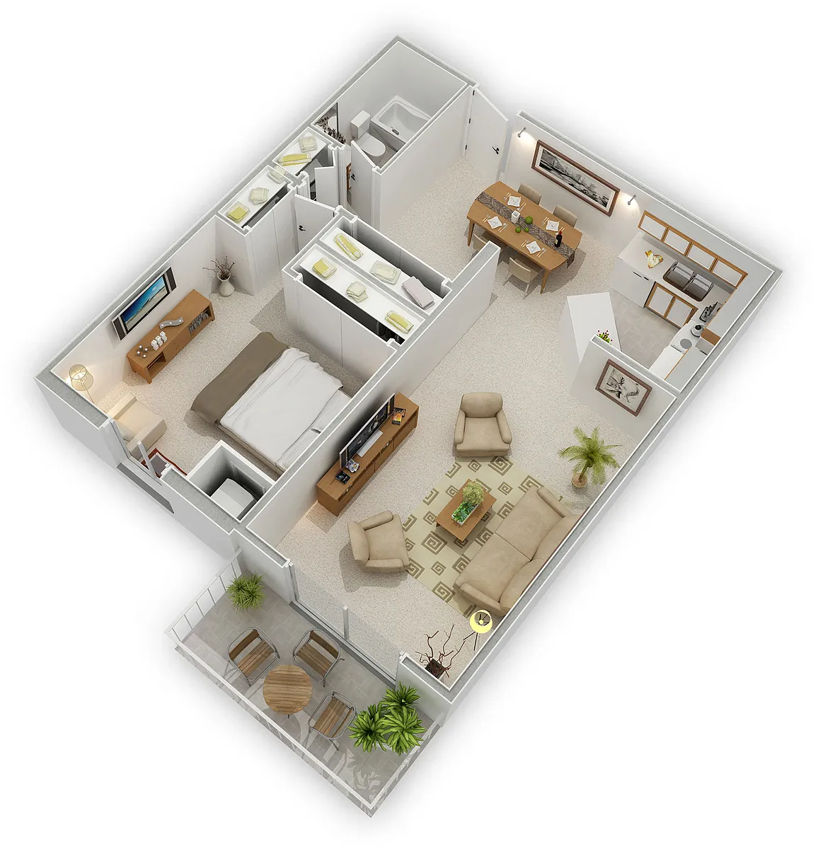Floor plan 1 Bedroom