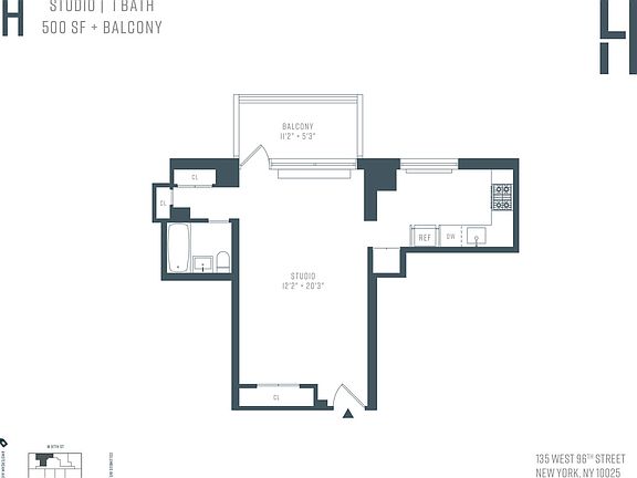 2nd image of 135 W 96th St APT 2H