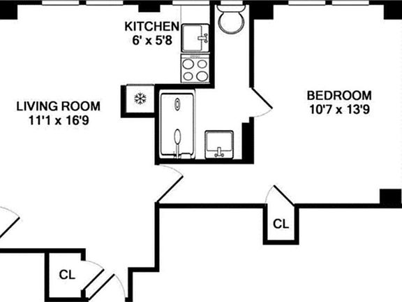 2nd image of 309 W 57th St APT 1506
