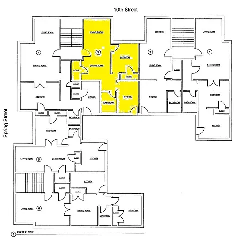 Floor plan One Bedroom