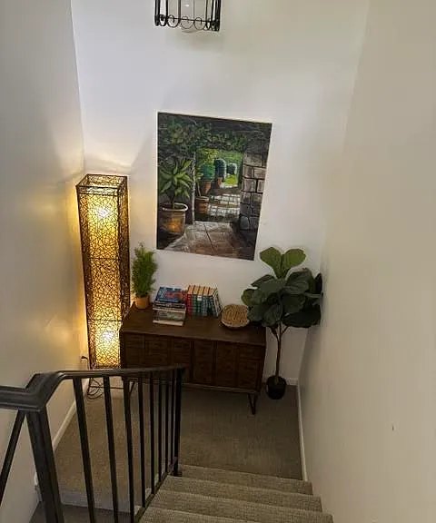 Inside stairwell.