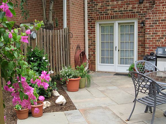 Beautifully landscaped backyard