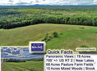 LOT 32.2 Us Route 2 Hwy, Island Falls, ME 04747